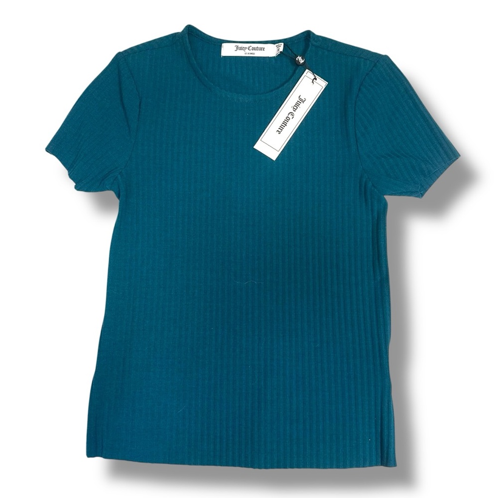 Juicy Couture Green Ribbed Top